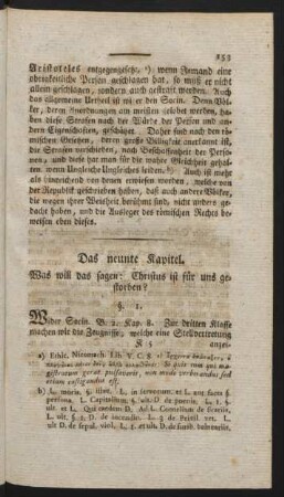 Das neunte Kapitel.