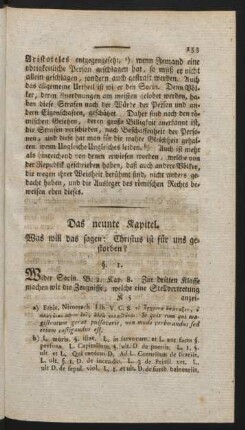 Das neunte Kapitel.