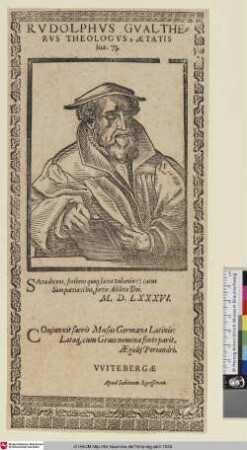 Rudolphus Gualtherus [Rudolph Gwalther]