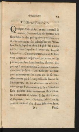 Troisième Entretien