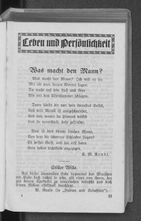 Leben und Persönlichkeit