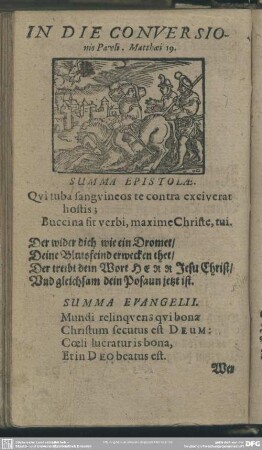 In Die Conversionis Pauli. Matthaei 19.