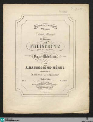 2: Six morceaux sur le Freischütz : 2e suite