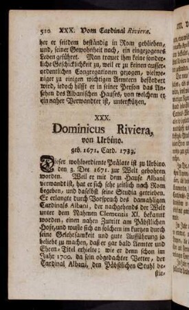 510-516, XXX: Dominicus Riviera