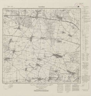 4866 (alte Nr.: 2826) Leuthen, Meßtischblatt (4cm - Karte)