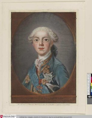 Louis-Stanislas-Xavier de France, Comte de Provence [Ludwig XVIII, König von Frankreich als Kind; Portrait de M. Le Comte de Provence]