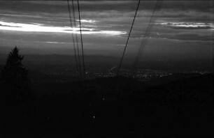 Schauinsland: Freiburgs Lichtermeer vom Schauinsland