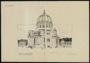 Tafel 55-56: Concurrenz-Project für die Ausgestaltung des Centralfriedhofes in Wien. Erster Preis