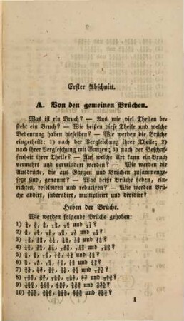 Aufgabensammlung für den Unterricht in der Arithmetik in Volks-, Gewerbe und Handelsschulen, 1