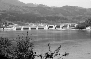 Bad Säckingen: Alte Rheinbrücke vom Schlosspark