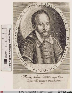 Bildnis Giulio Cesare Casseri (Casserio)