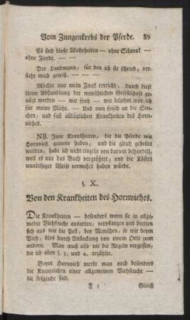 §. X. Von den Krankheiten des Hornviehes.