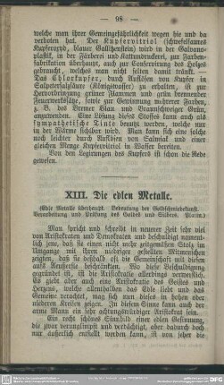 XIII. Die edlen Metalle