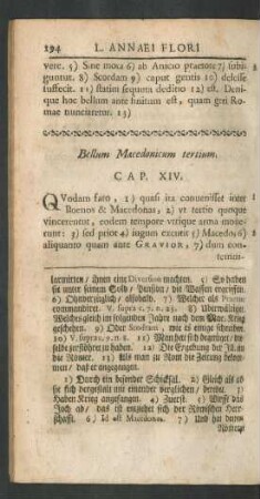 Bellum Macedonicum tertium. Cap. XIV