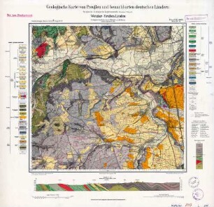 [5417] Wetzlar-Großen-Linden, Geologische Karte von Preußen und benachbarten deutschen Ländern
