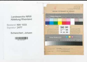 Entnazifizierung Johann Schwochert , geb. 20.05.1897 (Kriminalbeamter)