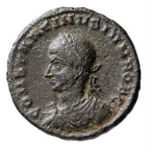 Münze, Follis, Aes 3, 324 n. Chr.