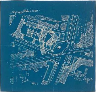 Fischer, Theodor; München; Mayr'sche Hofkunstanstalt - Lageplan