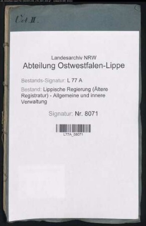 Dienstkleidung der Wegeaufseher, Bd. 2
