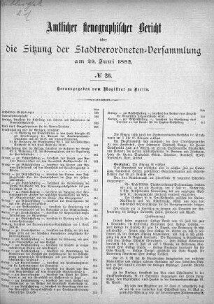 No 26, 29. Juni 1882