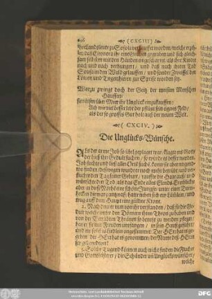 (CXCIV.) Die Unglücks-Wünsche.