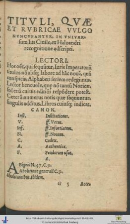 Tituli In Universum Ius Civile