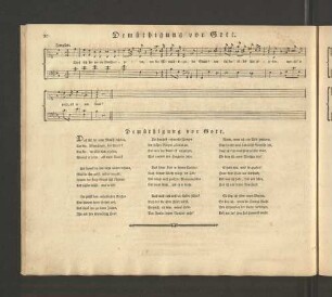 Demüthigung vor Gott.