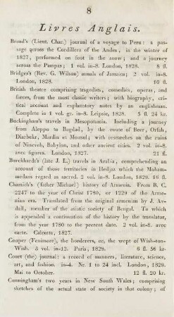 Livres Anglais