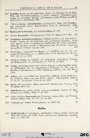 Waffen (Nr. 544-556)