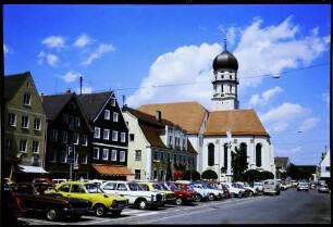 Schongau: Hauptstraße mit Kirche