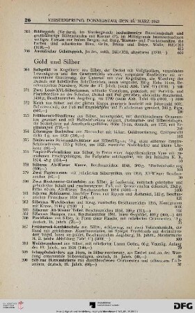Gold und Silber, Nachtrag (Nr. 368-788)