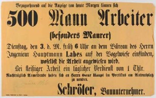 Konvolut von 11 Bekanntmachungen anläßlich der Belagerung Dresdens durch preußische Truppen während des Deutschen Krieges im Sommer 1866, aus der Mappe "Denkwürdigkeiten aus Zeitungen"