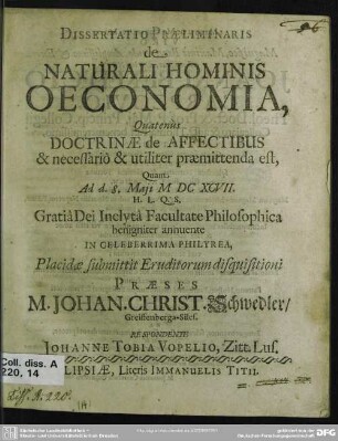 De naturali hominis oeconomia