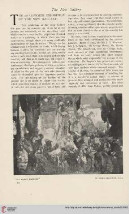 35.1908 = Nr. 137: The 21st summer exhibition of the New Gallery