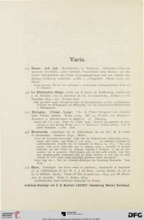 Varia (Nr. 335-378)