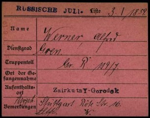 Werner, Alfred - Karl