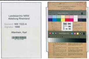 Entnazifizierung Karl Altenhein , geb. 19.07.1890 (Polizeibeamter)