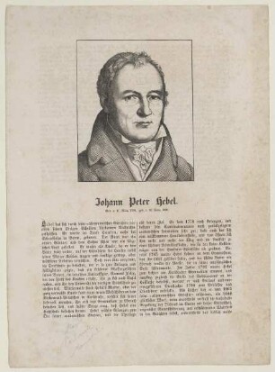 Bildnis des Johann Peter Hebel