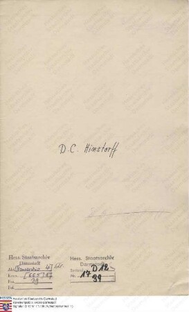 Hinstorff, D. C., Hofbuchhändler in Parchim