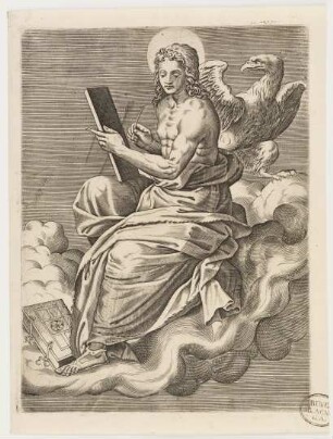 Der Evangelist Johannes mit Adler