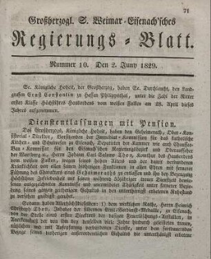 Nr. 10 : 2. Juny 1829