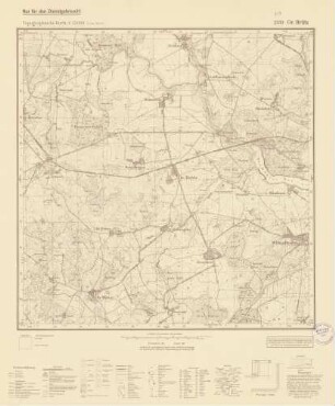 2333 Gr. Brütz, Topographische Karte 1:25000 (4cm - Karte)