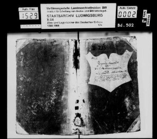 Amt Stocksberg: Lagerbuch über Stocksberg,Stockheim, Hausen, Botenheim, Haberschlacht, Frauenzimmern, Brackenheim, Dürrenzimmern, Zaberfeld, Weiler, Schwaigern, Leonbronn, Ochsenberg, Kleingartach
