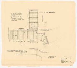 Kinderheim, Schwarzerden/Rhön: Technischer Plan Dacheinteilung Bauteil 2, 1:50