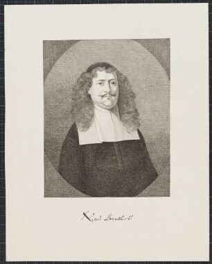 Icones Professorum Marpurgensium — Bildnis des Nicolaus Berthold (1630-1687)