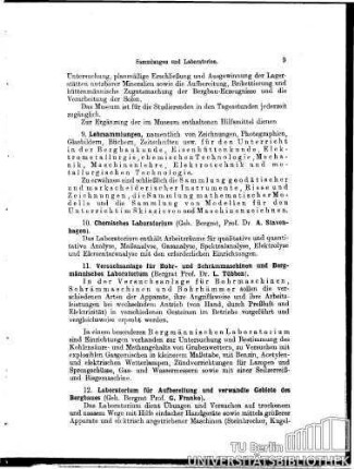 9. Ergänzende Lehrsammlungen