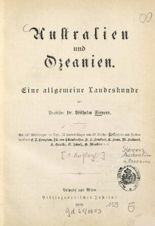 Australien und Ozeanien : eine allgemeine Landeskunde
