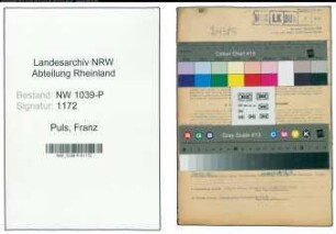 Entnazifizierung Franz Puls , geb. 07.03.1897 (Landwirt)
