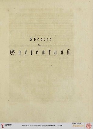 Theorie der Gartenkunst
