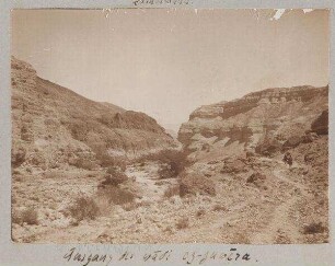 Ausgang des wadi ez-zuwera. [mizpe zohar]